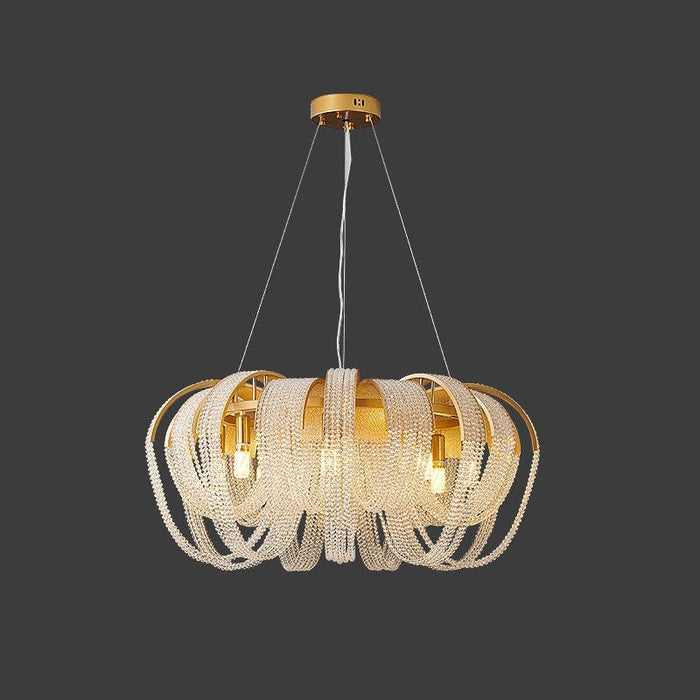 Mesh Crystal Chandelier-DWHOME