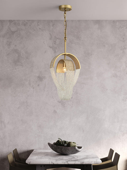 Mesh Crystal Chandelier.