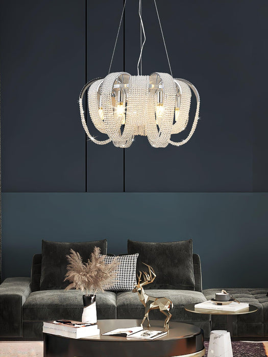 Mesh Crystal Chandelier.