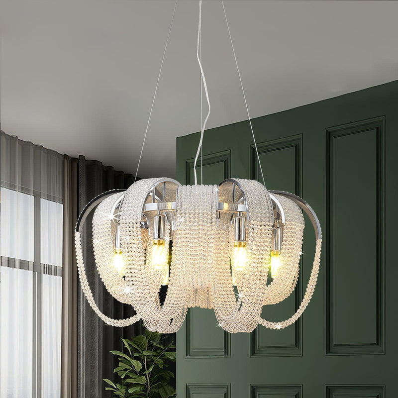 Mesh Crystal Chandelier-DWHOME
