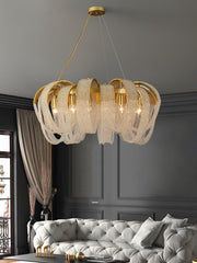Mesh Crystal Chandelier-DWHOME