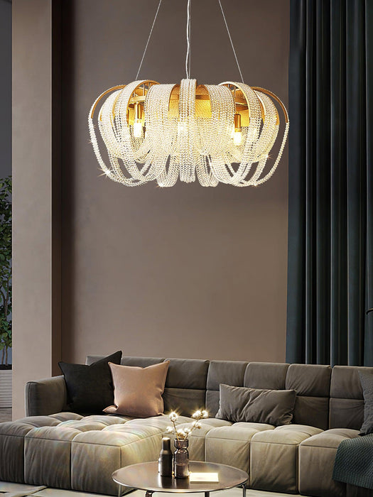 Mesh Crystal Chandelier.