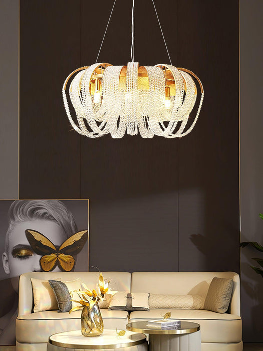 Mesh Crystal Chandelier-DWHOME