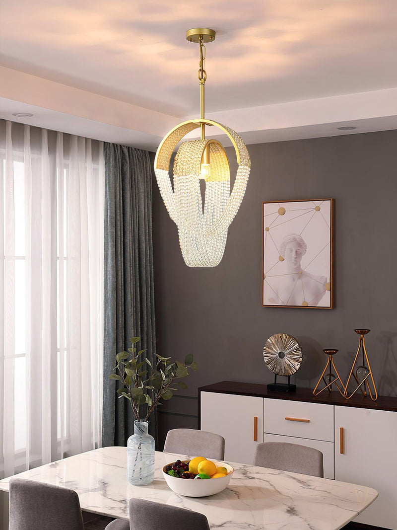 Mesh Crystal Chandelier-DWHOME