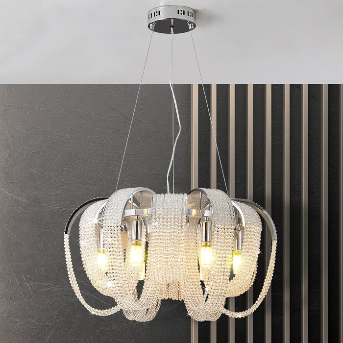 Mesh Crystal Chandelier-DWHOME
