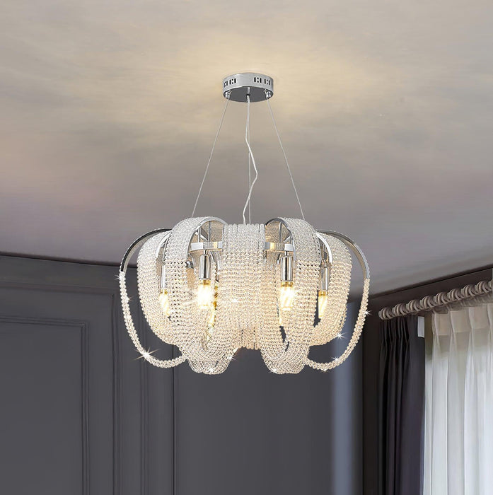 Mesh Crystal Chandelier-DWHOME