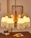 Mesh Tassel Glass Chandelier - DWHOME