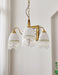 Mesh Tassel Glass Chandelier.