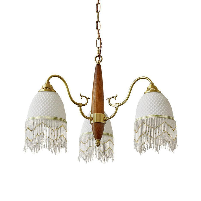 Mesh Tassel Glass Chandelier - DWHOME