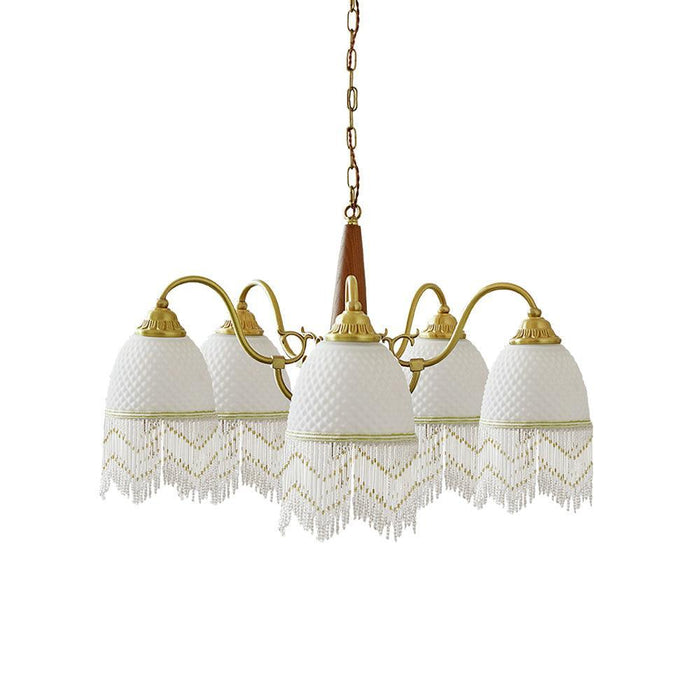 Mesh Tassel Glass Chandelier - DWHOME