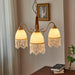 Mesh Tassel Glass Chandelier.