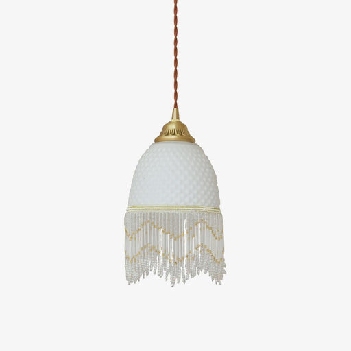 Mesh Tassel Glass Pendant Light.