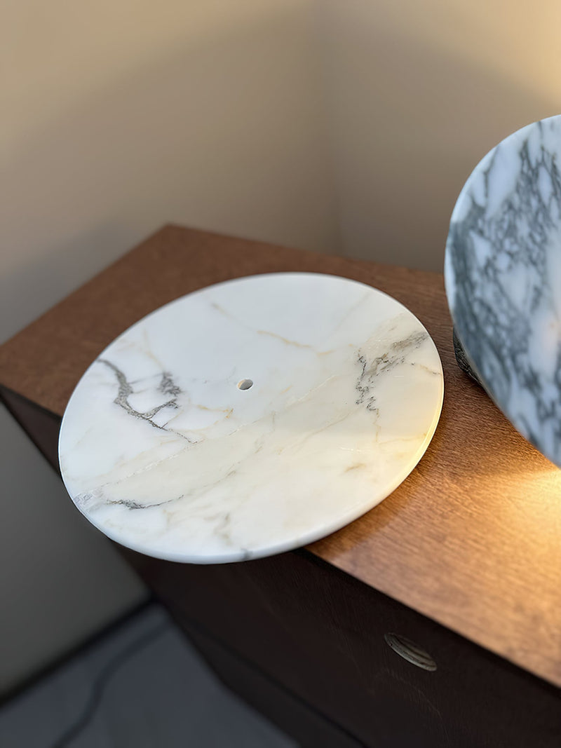 Messier Marble Rechargeable Wall Lamp-DWHOME
