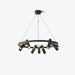 Black Mutil Pipe Chandelier.