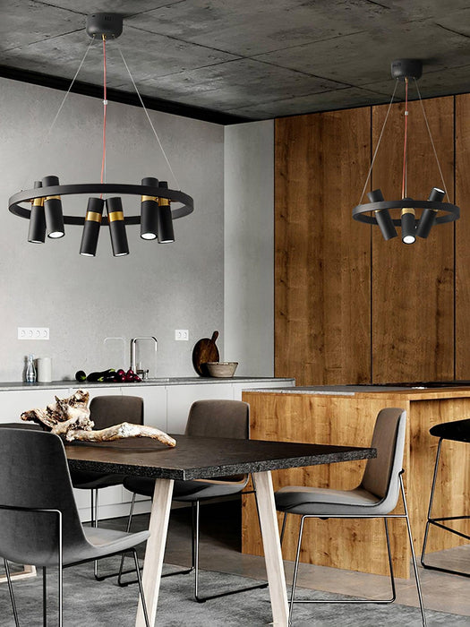 Black Mutil Pipe Chandelier - DWHOME