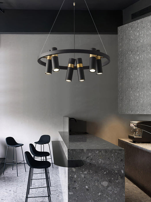 Black Mutil Pipe Chandelier - DWHOME