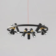 Black Mutil Pipe Chandelier-DWHOME