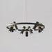 Black Mutil Pipe Chandelier.