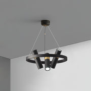 Black Mutil Pipe Chandelier-DWHOME