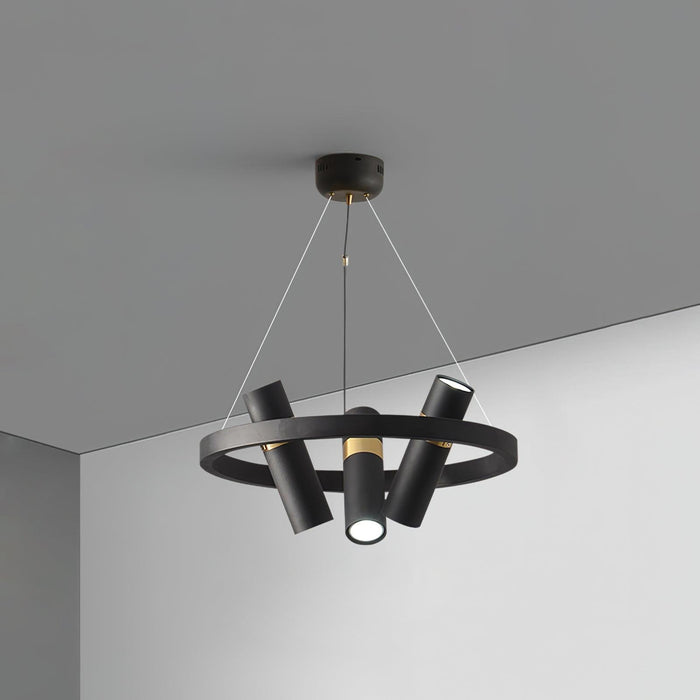 Black Mutil Pipe Chandelier - DWHOME