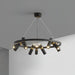 Black Mutil Pipe Chandelier - Vakkerlight