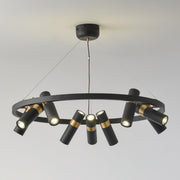 Black Mutil Pipe Chandelier-DWHOME