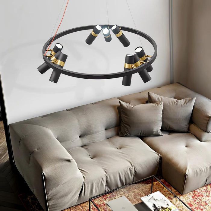 Black Mutil Pipe Chandelier - DWHOME