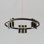 Black Mutil Pipe Chandelier-DWHOME