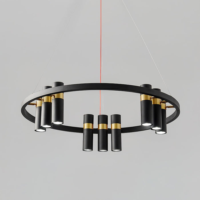 Black Mutil Pipe Chandelier - DWHOME