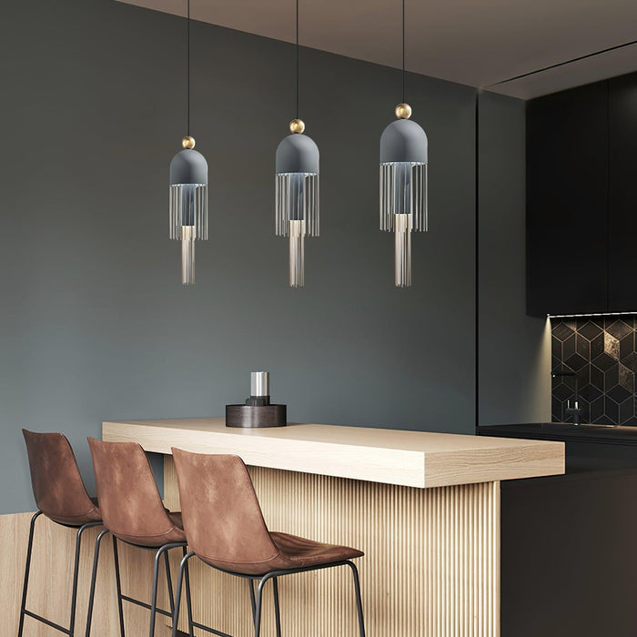 Metal Glass Pendant Light-DWHOME