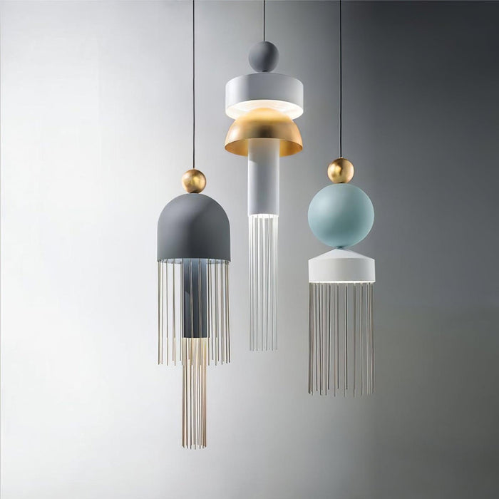 Metal Glass Pendant Light-DWHOME
