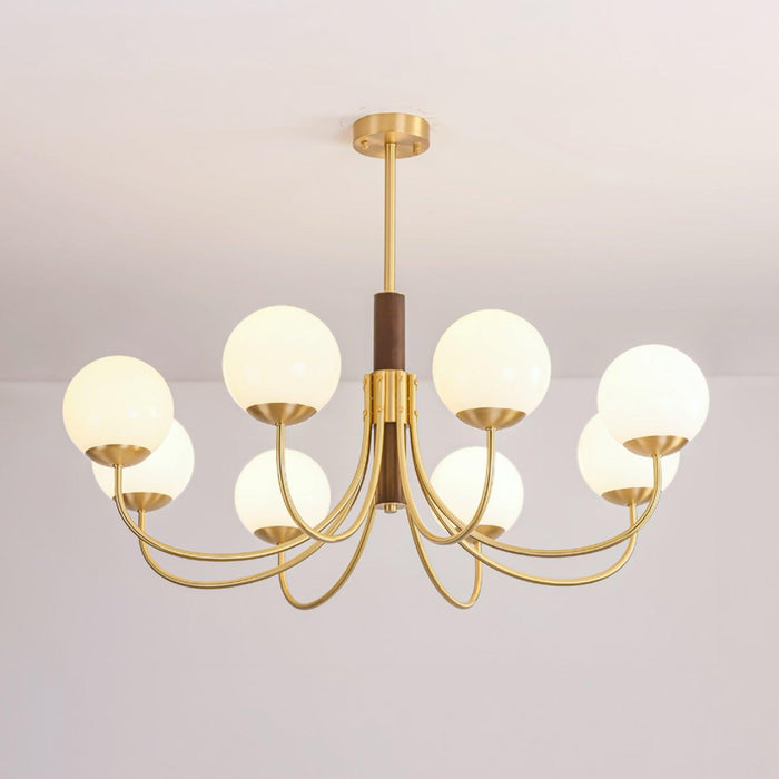 Midas Touch Chandelier Sphère en Noyer-DWHOME