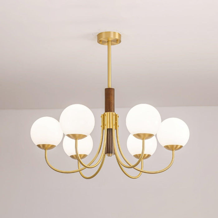 Midas Touch Chandelier Sphère en Noyer-DWHOME