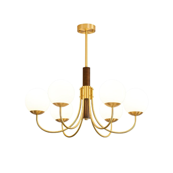 Midas Touch Chandelier Sphère en Noyer-DWHOME