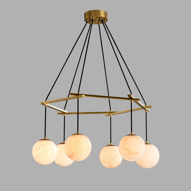 Miira Alabaster Chandelier-DWHOME