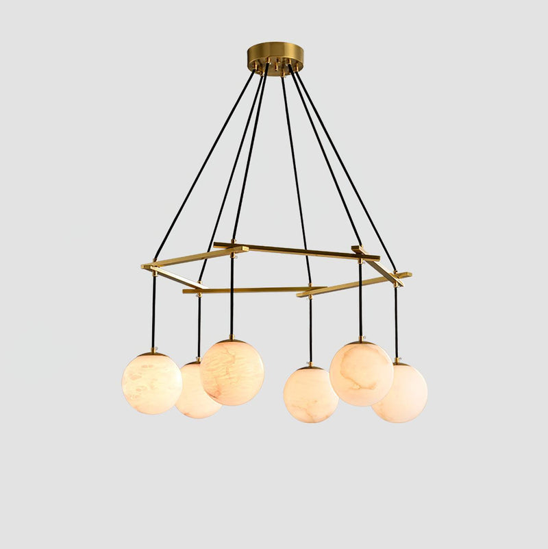 Miira Alabaster Chandelier-DWHOME