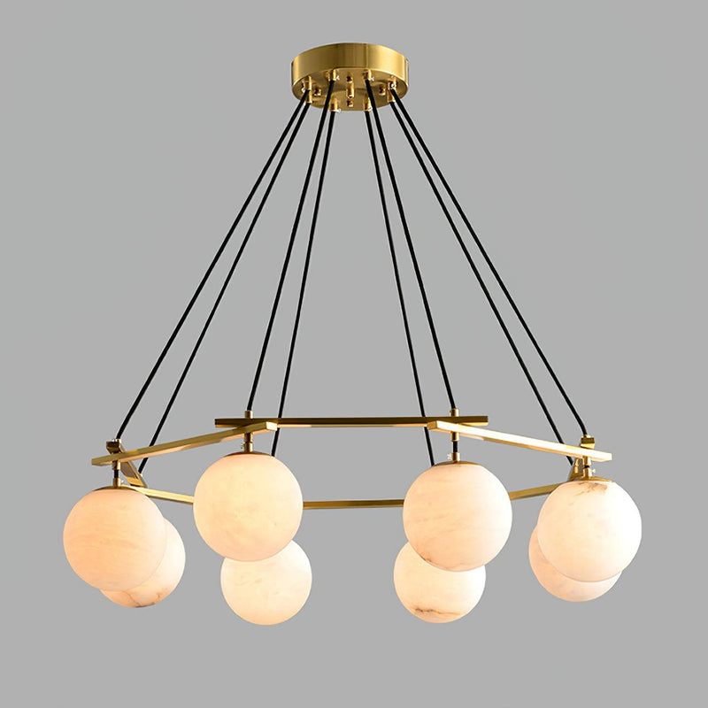 Miira Alabaster Chandelier-DWHOME