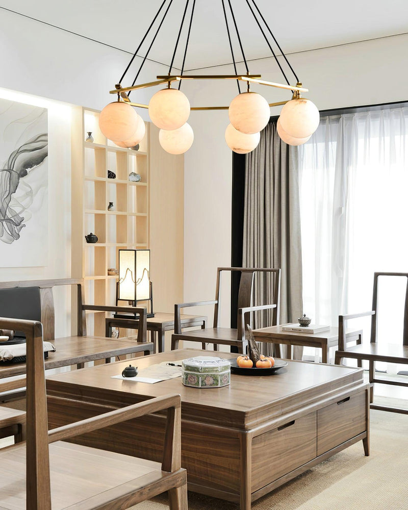 Miira Alabaster Chandelier-DWHOME