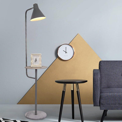 Mikkeline Contemporary Storage Shelf Floor Lamp.