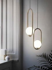 Mila Brass Pendant Swag Light-DWHOME