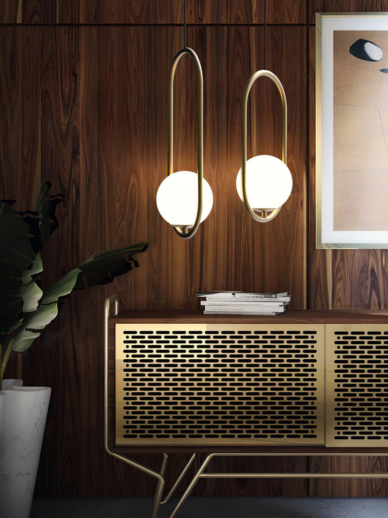 Mila Brass Pendant Swag Light-DWHOME