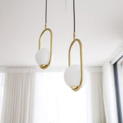 Mila Brass Pendant Swag Light-DWHOME