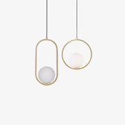 Mila Brass Pendant Swag Light-DWHOME