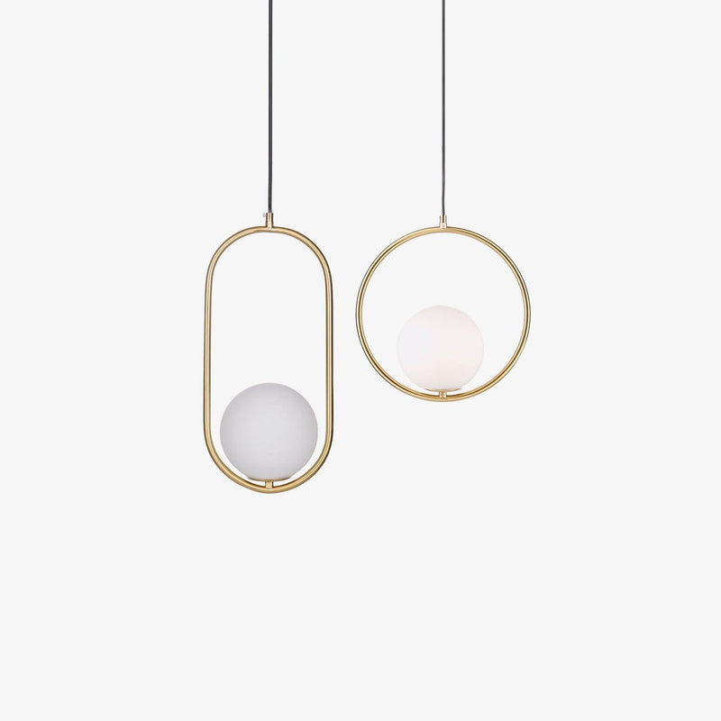 Mila Brass Pendant Swag Light-DWHOME