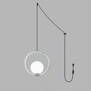 Mila Brass Pendant Swag Light-DWHOME