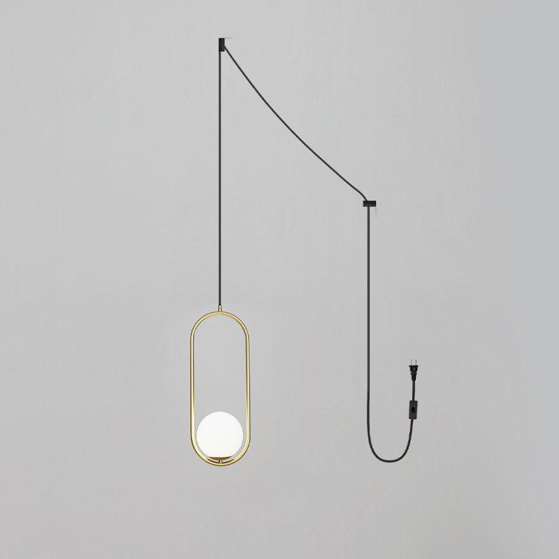 Mila Brass Pendant Swag Light-DWHOME