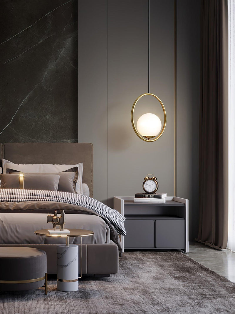 Mila Brass Pendant Swag Light-DWHOME