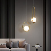Mila Brass Pendant Swag Light-DWHOME