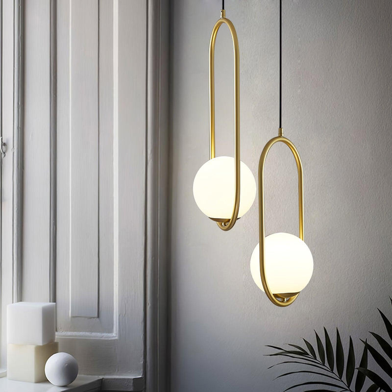 Mila Brass Pendant Swag Light-DWHOME