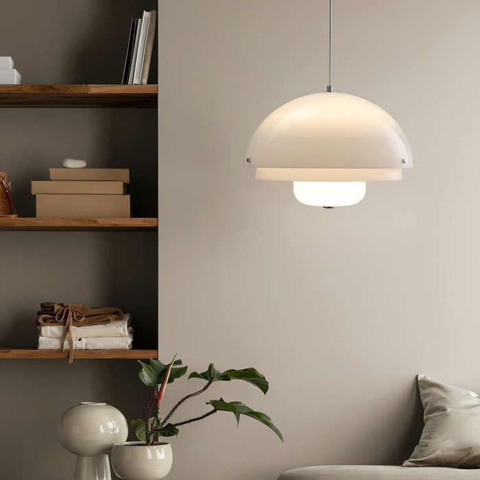 Milk White Layer Pendant Lamp-DWHOME